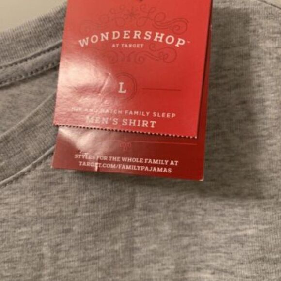 Wondershop Men's Ugly Christmas T-Shirt-Gnome for the Holidays Gray Size L Gray - Picture 2 of 7